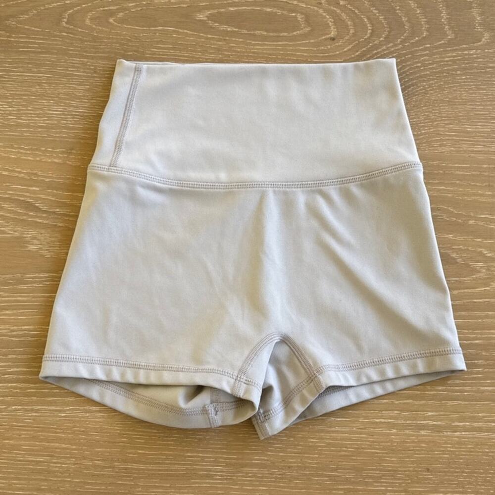 Elite Eleven Micro Bike Shorts Size XXS Beige Gray